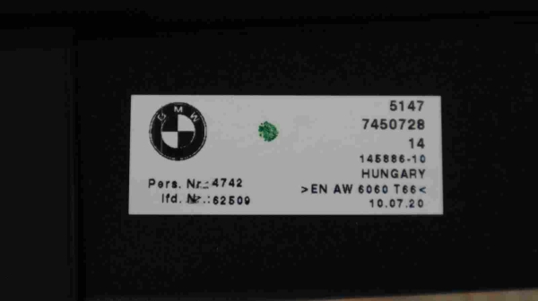 Original BMW G21 G21LCI G81 G81LCI Roller Cover For Luggage Compartment 7450728 