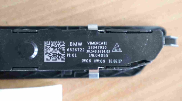 Original BMW 7er G11 G12 Operating Unit Seat Functions Left 6826722 9382799 