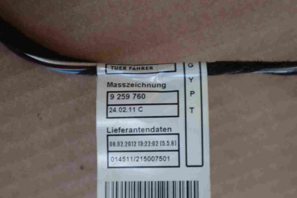 Original BMW F30 F31 Door Wiring Harnes Front Left 9259976 9259760 