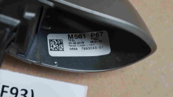 Original BMW G Series Door Handle Painted Outer Left 7993043 5B61955 