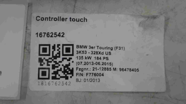 Original BMW F Series iDrive Controler 9299305 9350723 