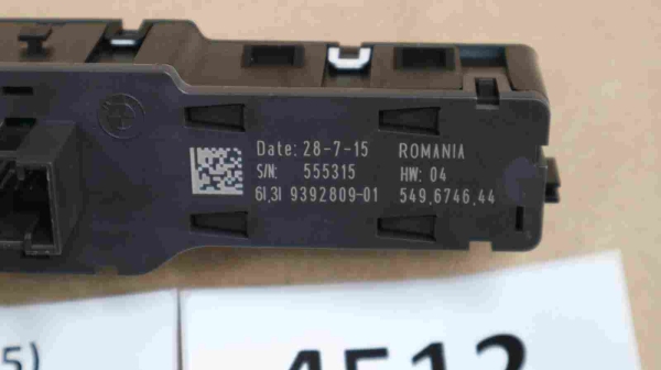 Original BMW 2er F45 F45LCI Switch Operating Facility Central Console 9392809 