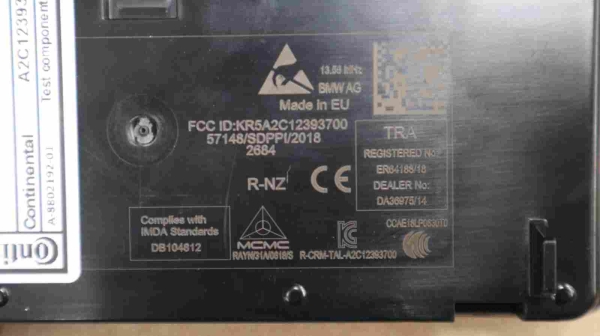 Original BMW G Series NFC Storage Tray 8734774 5A0D8A8 