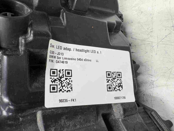Original BMW F90 G30 Headlight LED AHL High Left USA 7214965 