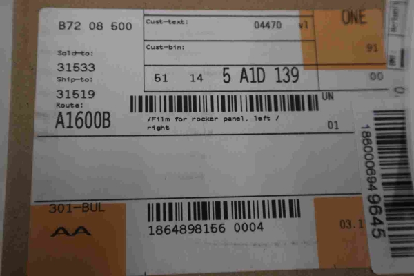 NEW Original BMW F90 G30 Foil Side Sill Left / Right 5A1D139 