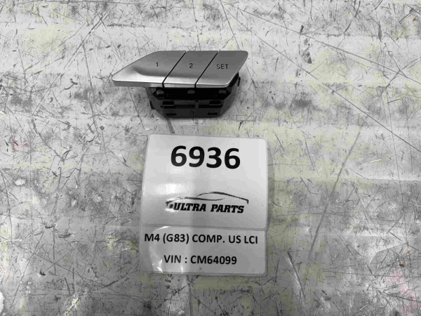 Original BMW 4er G23 G22 G26 G83 Operating Unit Seat Memory Left CHROME 9490317 