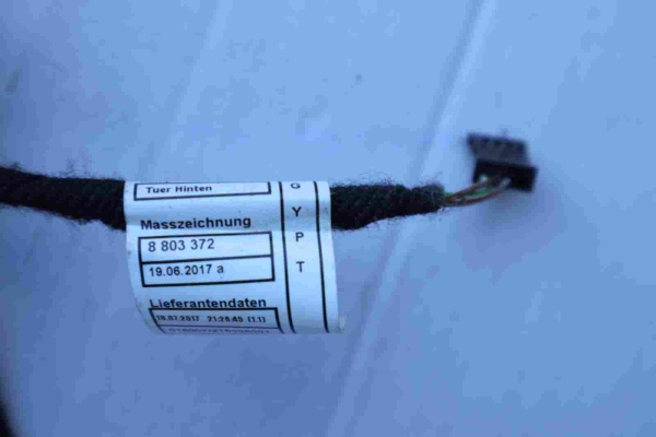 Original BMW F39 Wiring Set Rear Door 8803374 