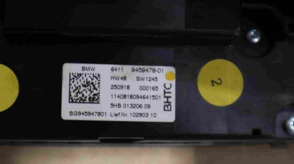 Original BMW 2 F44 G42 3 G20 4 G22 Air Conditioning Control 9459478 9855405 