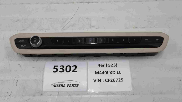 Original BMW 3 G20 4 G22 G26 Audio Operating Unit Canberra Beige 7949459 5A47C55 