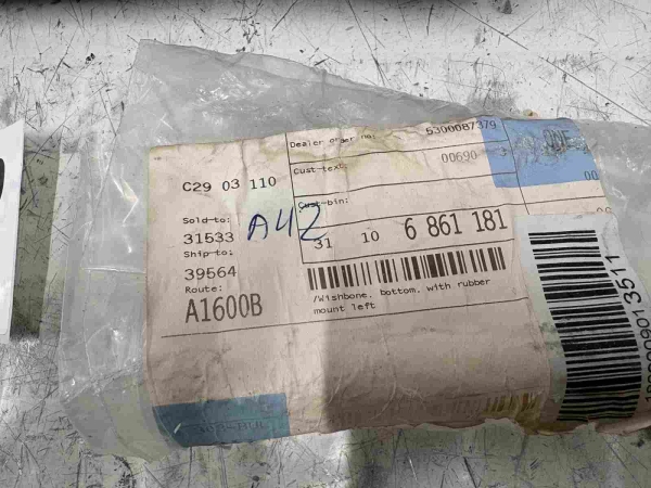 Original BMW 5er G30 G31 Wishbone Bottom With Rubber Mount Left 6861181 
