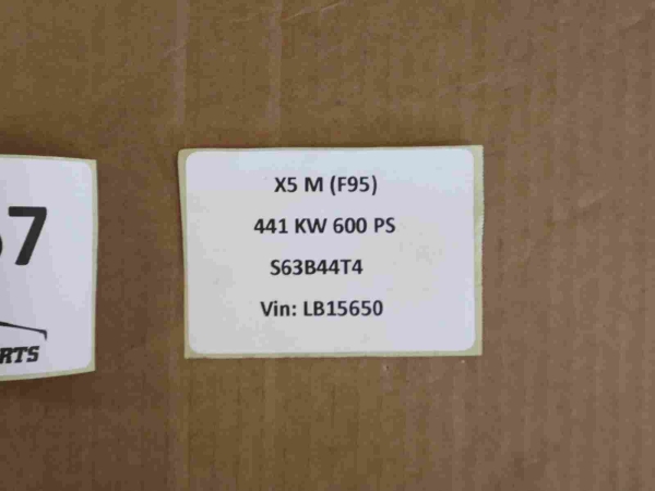 Original BMW X5M F95 S63 Engine Hose 4805847 