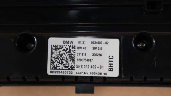 OEM MINI Countryman F60 F60LCI Automatic Air Conditioning Control Panel 9334607 