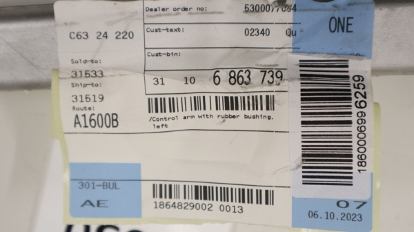 Original BMW i3 I01 Achse Querlenker vorne links 6852159 NEU NEW 