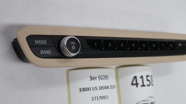 Original BMW G20 G22 G23 G26 Audio Operating Unit Canberra Beige 7949460 