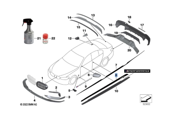 NEW Original BMW F90 G30 Foil Side Sill Left / Right 5A1D139 