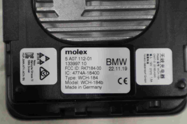 Original BMW G Series Wireless Charging Tray 5A07112 5A7F847 5B41FD5 