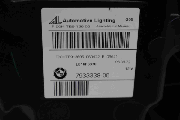NEW Original BMW X5 G05 X6 G06 Headlight LED AHL Right USA 7933338 