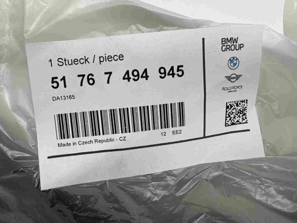 NEW Original BMW X3 G01 X3M F97 Trunk Lid Sealing 7494945 