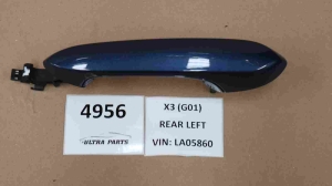Original BMW G01 G02 Door Handle Painted Rear Left Phytonic Blau 7470561 8492041