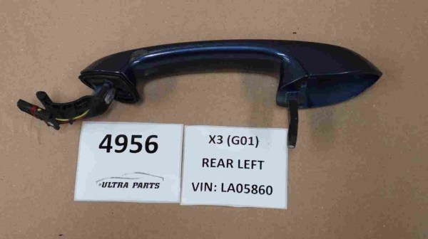 Original BMW G01 G02 Door Handle Painted Rear Left Phytonic Blau 7470561 8492041 