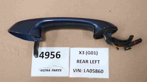 Original BMW G01 G02 Door Handle Painted Rear Left Phytonic Blau 7470561 8492041 