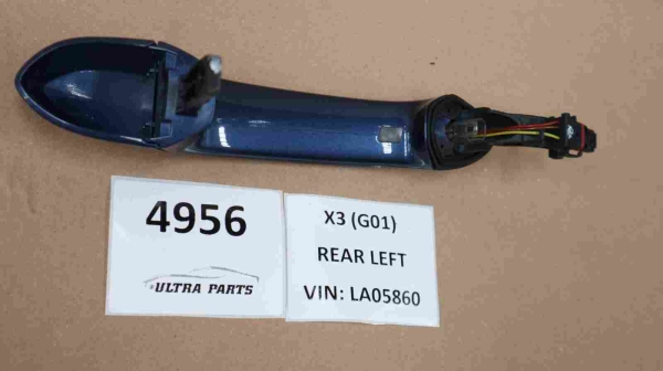 Original BMW G01 G02 Door Handle Painted Rear Left Phytonic Blau 7470561 8492041 