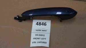 Original BMW G Series Door Handle Painted Outer Left Phytonicblau 7470605