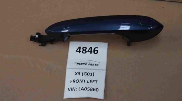 Original BMW G Series Door Handle Painted Outer Left Phytonicblau 7470605 