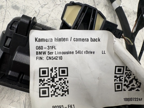 Original BMW 1 F70 2 U06 5 G60 Tailgate Push Button With Camera 8494246 5A47225 