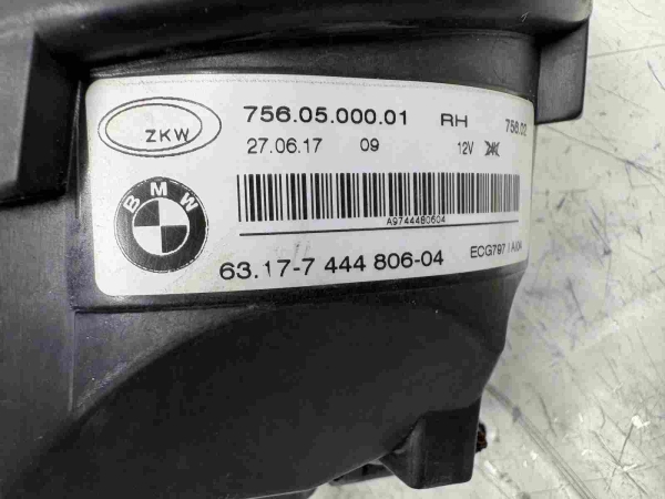 Original BMW X2 F39 Fog Light LED Right 7444806 