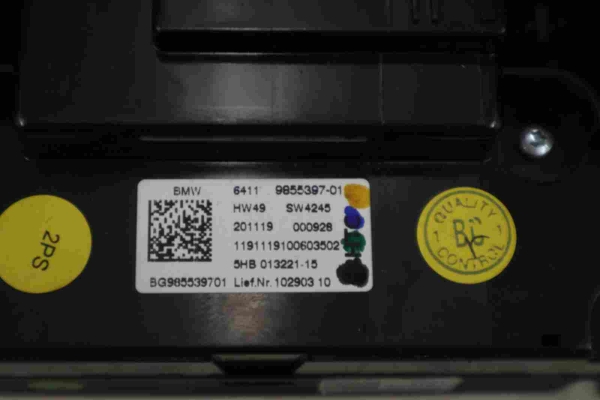 Original BMW F40 F44 Control Unit, Automatic Air Cond., High 9855397 ...