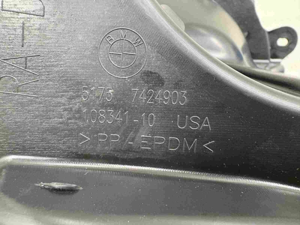 Original BMW X7 G07 G07 LCI Underbody Panelling Left Side 7424903 
