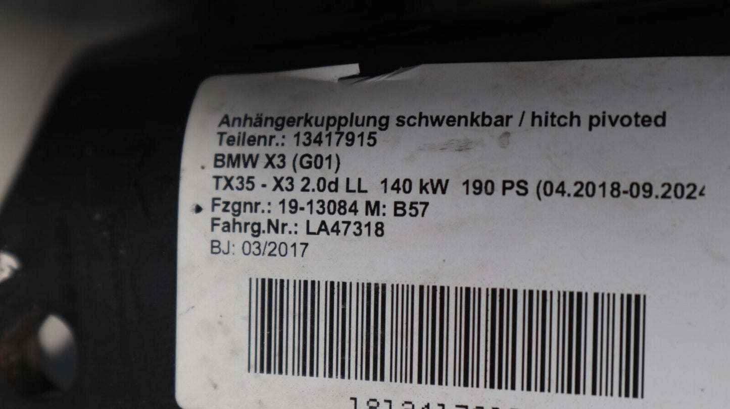 Original BMW X3 G01 X4 G02  Anhngerkupplung elektr schwenkbar 71606887640