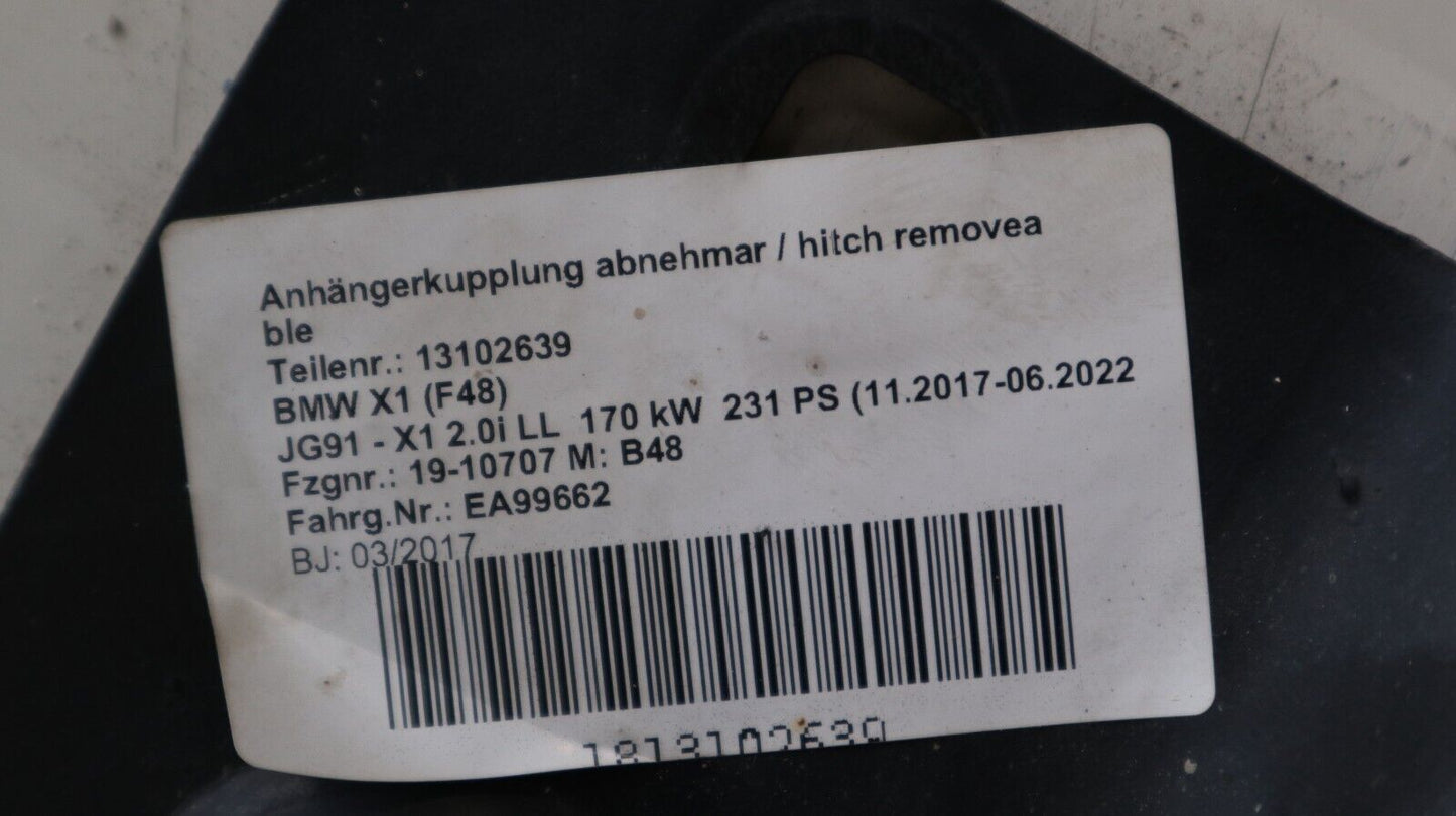 6860955 Anhngerkupplung Trger AHK AHV abnehmbar tow bar NEU OEM BMW X1 F48