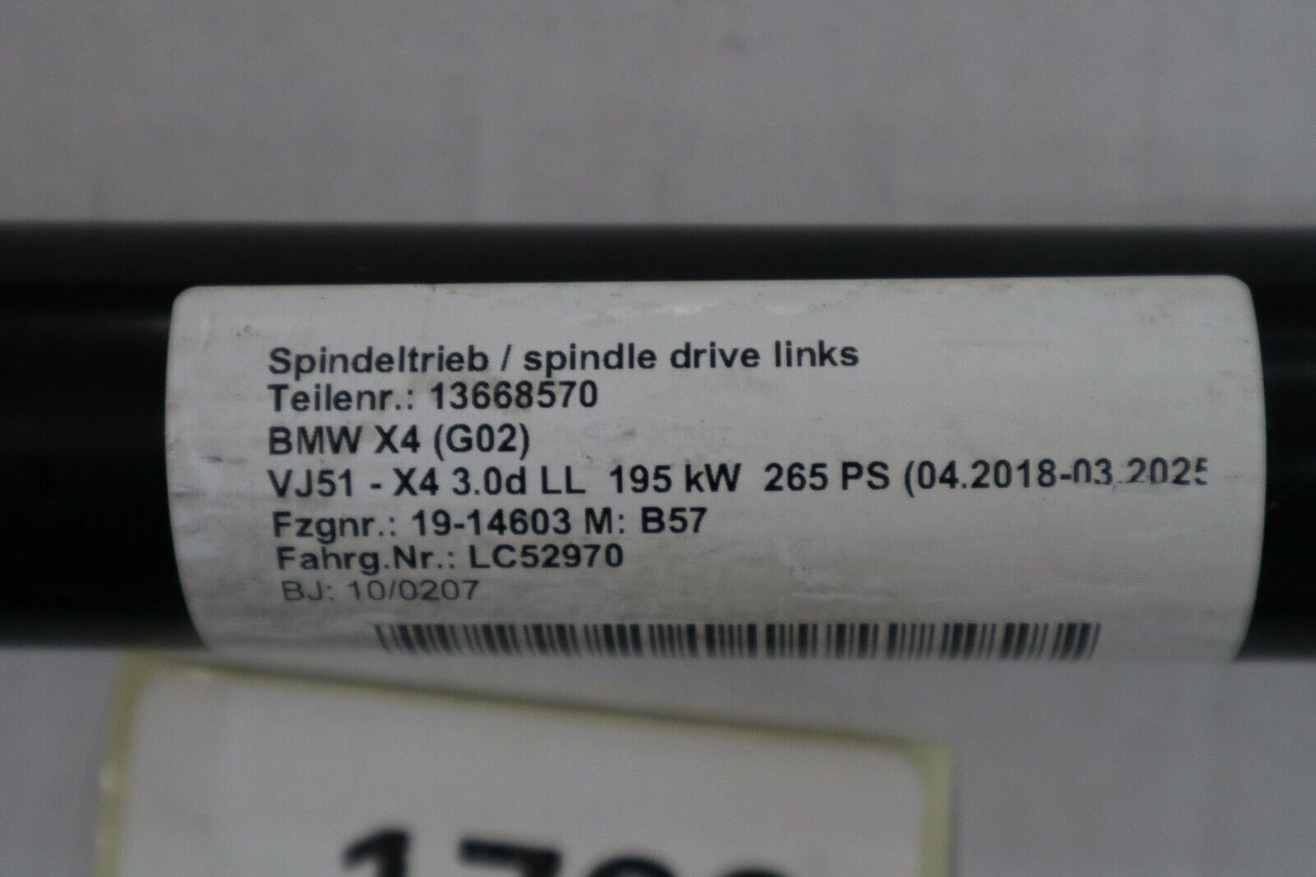 BMW X4 G04 Spindelantrieb links Heckklappe elektrish 7424415