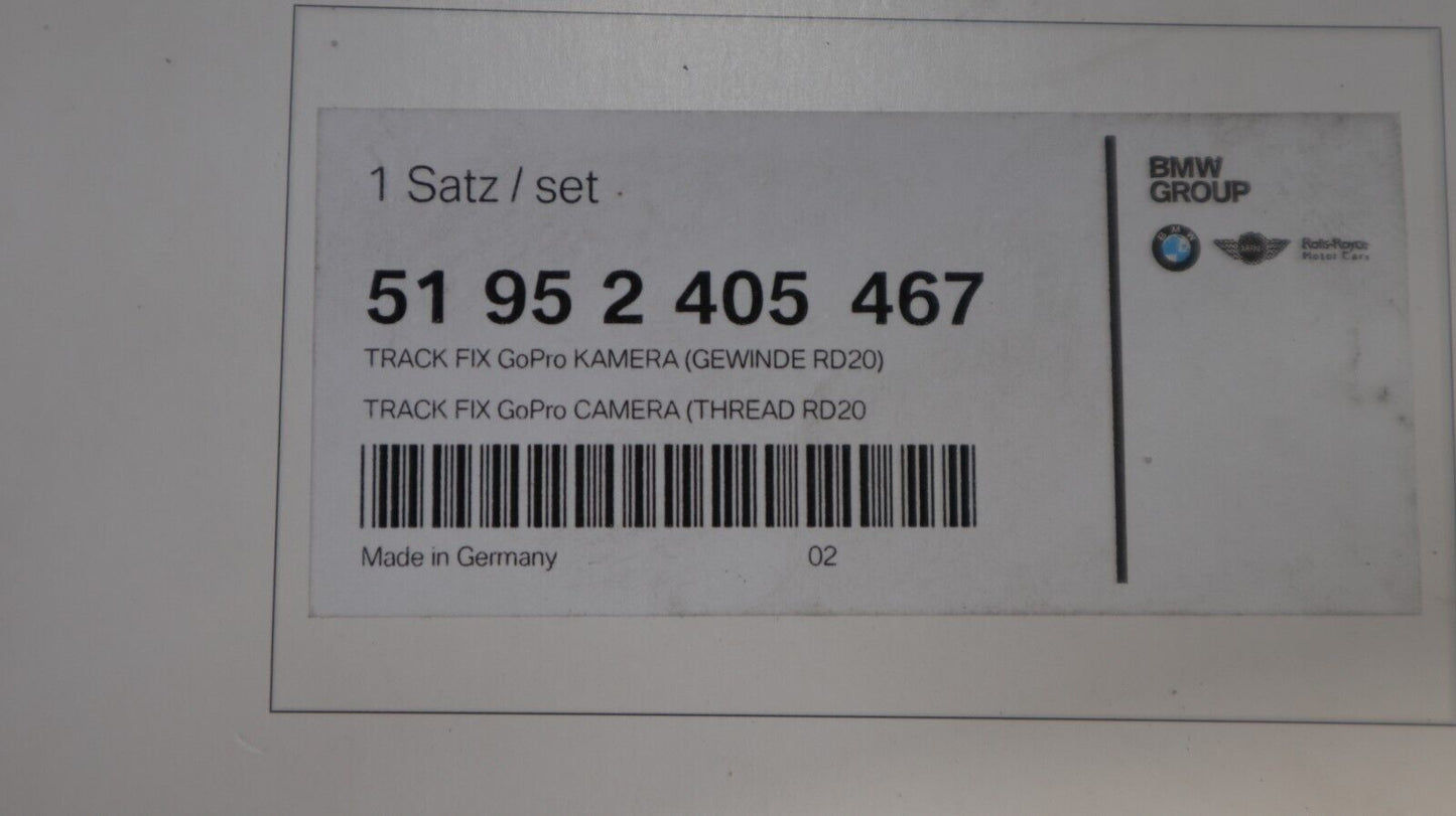 NEU BMW Track Fix action cameras HALTETRÄGER 51952405468 ORIGINAL