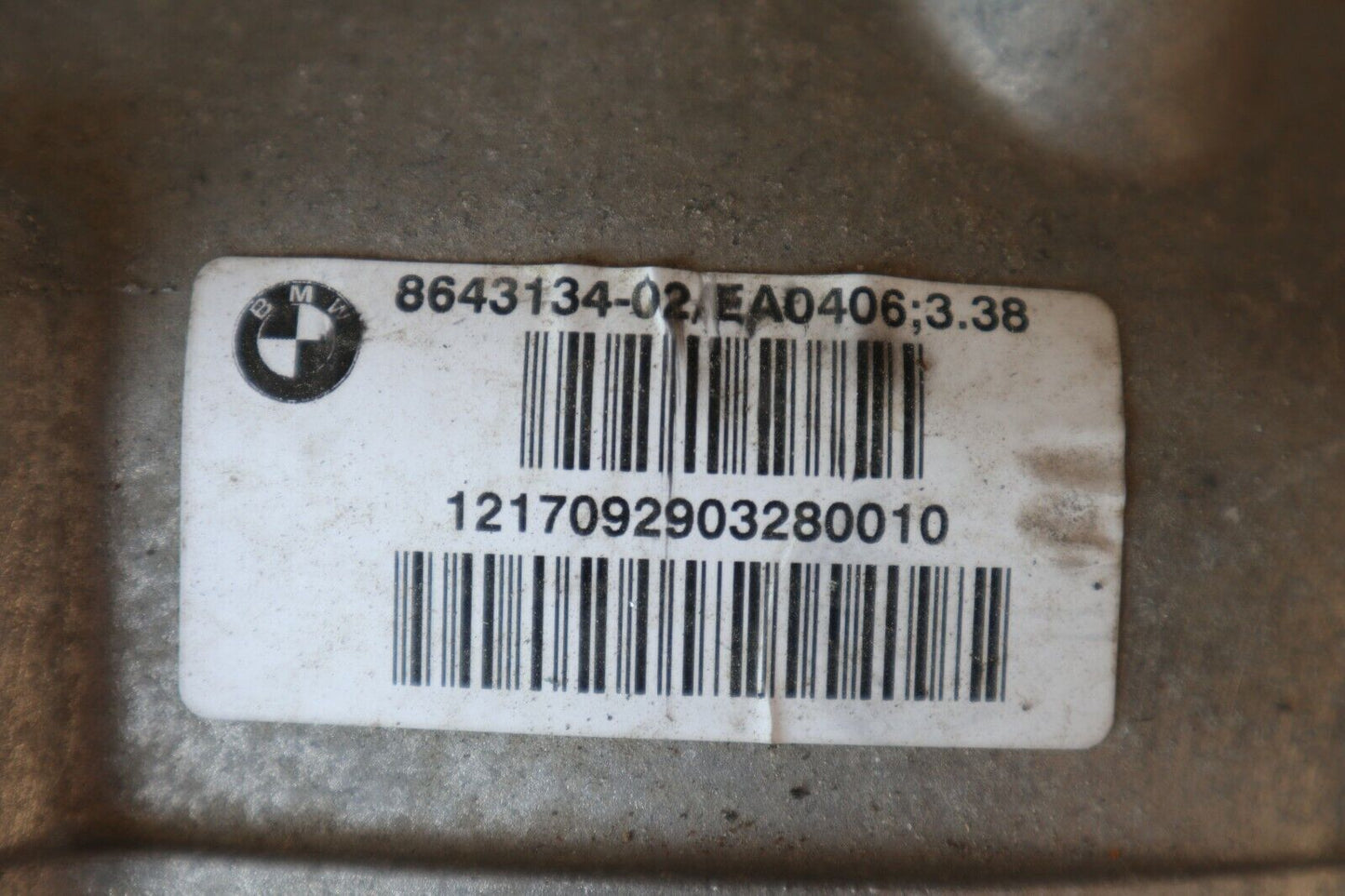 Оригинален диференциал BMW X3 G01 X4 G02 Hinterachsgetriebe 3.38 8643134 8643135 