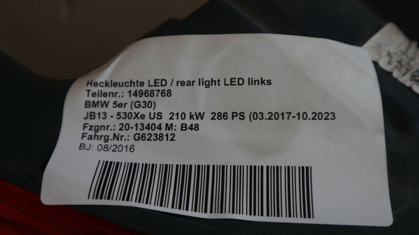 BMW G30 G38 RUCKLICHT HINTEN LIGHT LINKS REAR LEFT SIDE 7376469 USA