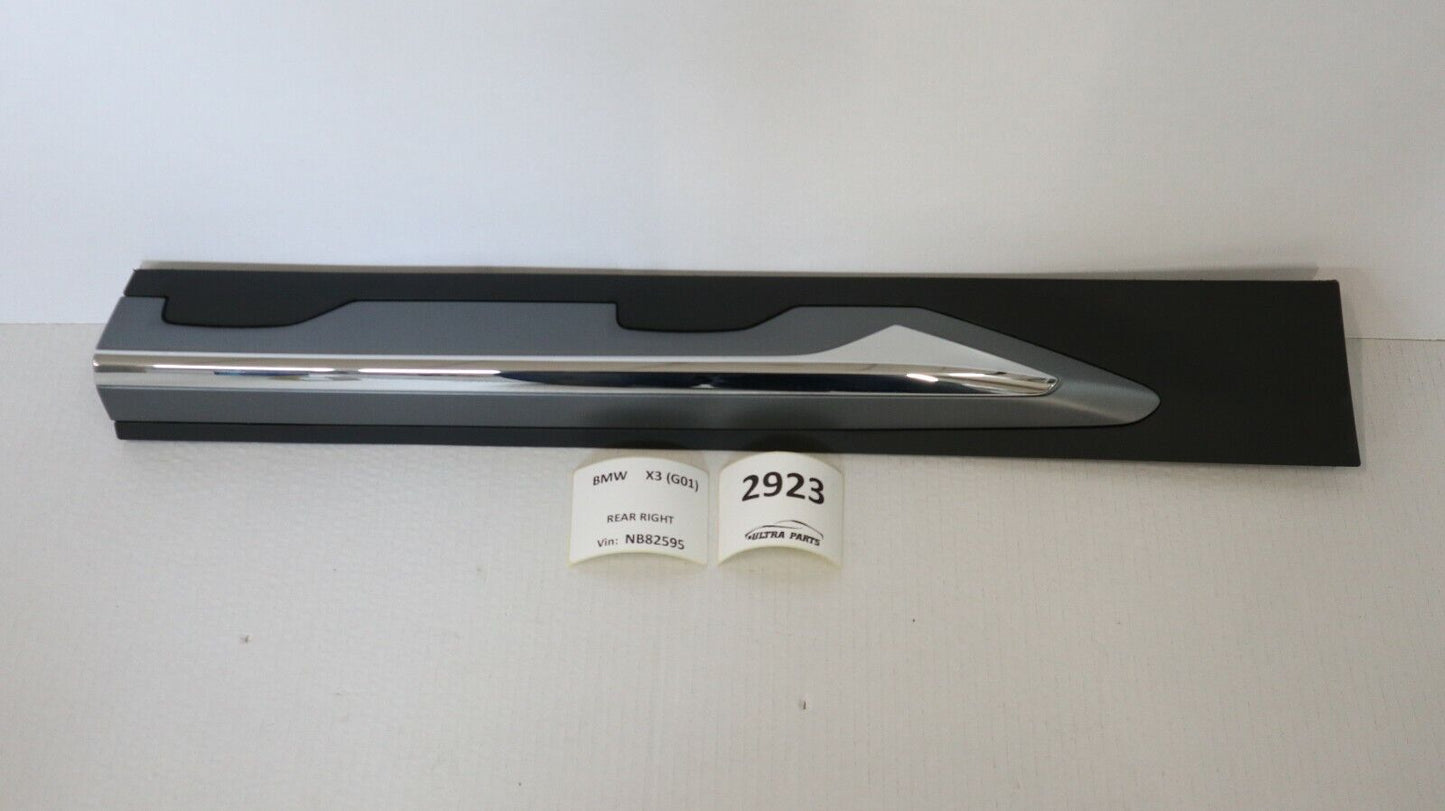 BMW X3 G01 Stossleiste Tür hinten rechts Molding door spate right Luxury 8499216