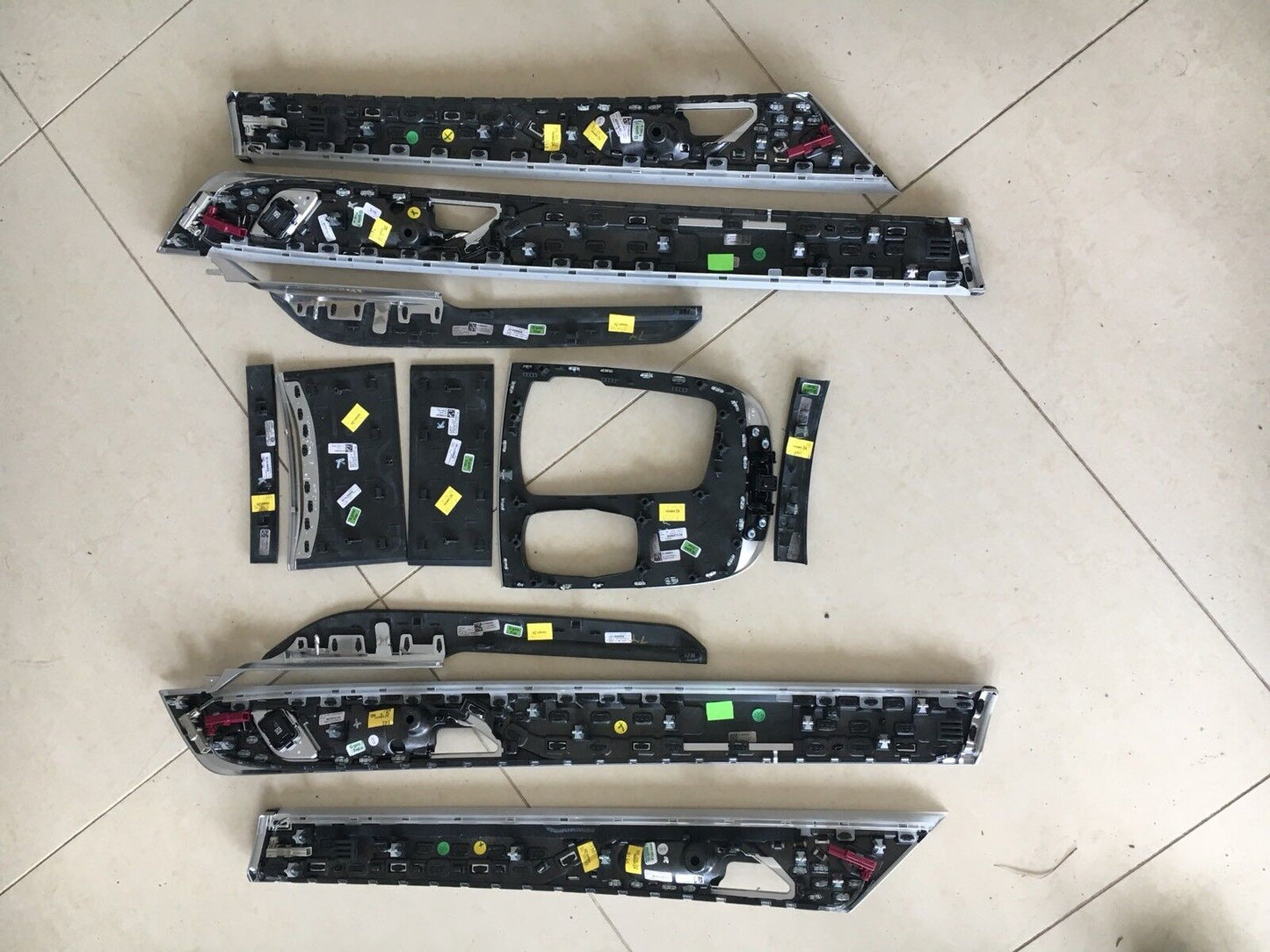 BMW G12 7er Blende Tür Fineline Metall door trims set