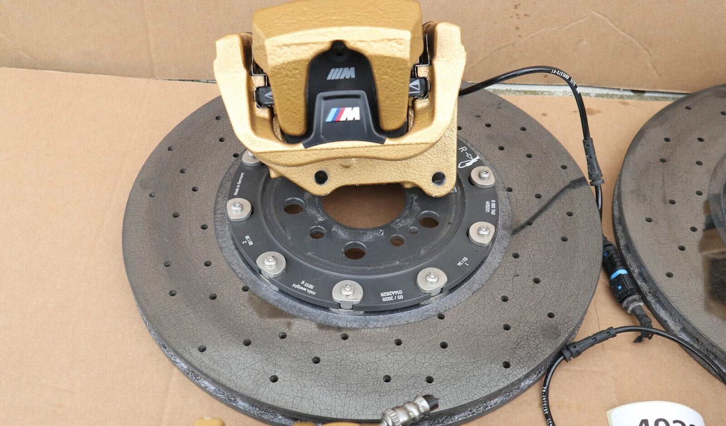 BMW M3 G80 M4 G82  CALIPERS BRAKE DISCS KERAMIK BREMSSATTEL BREMSSCHEIBE M GOLD