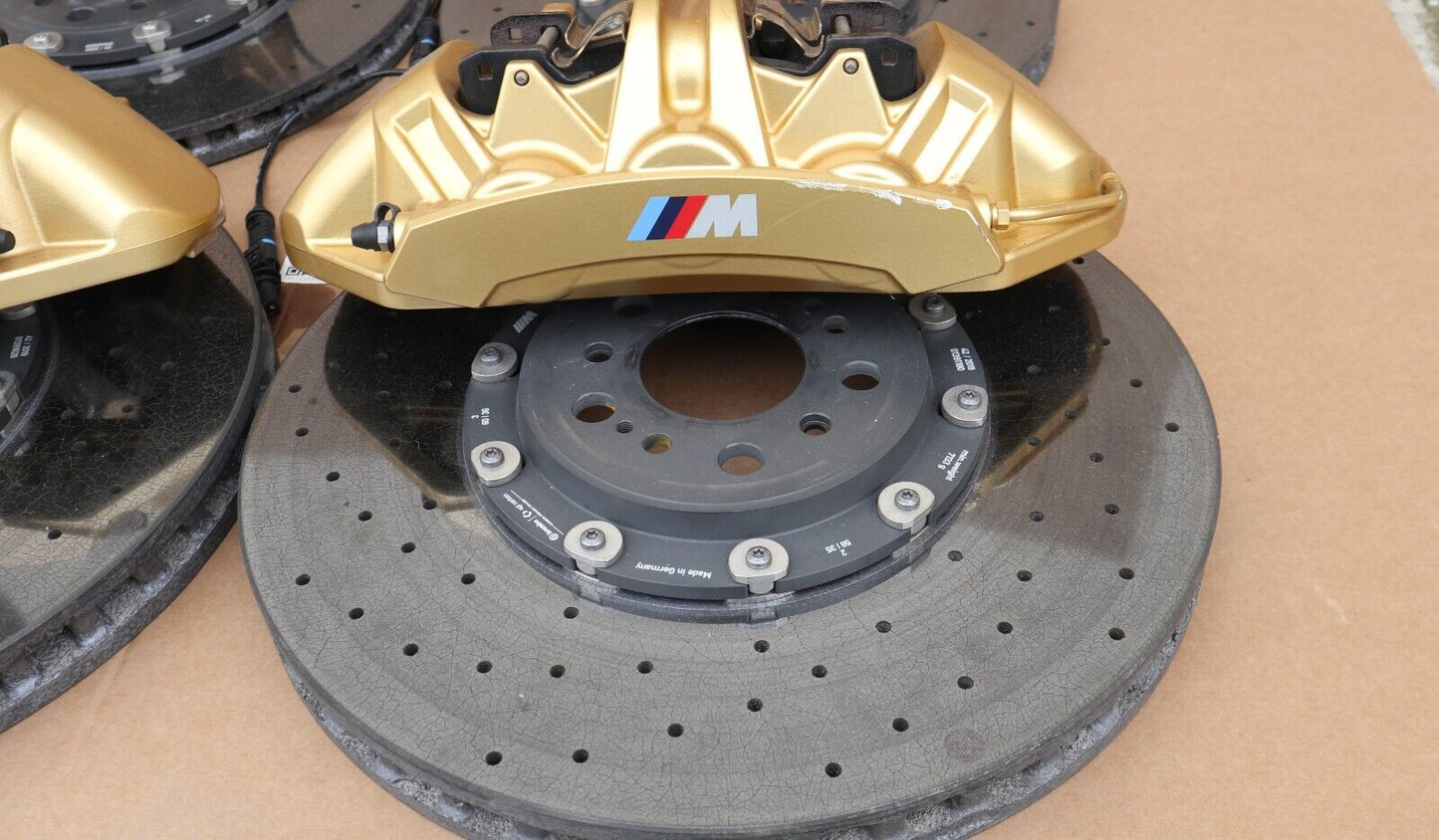 BMW M3 G80 M4 G82  CALIPERS BRAKE DISCS KERAMIK BREMSSATTEL BREMSSCHEIBE M GOLD