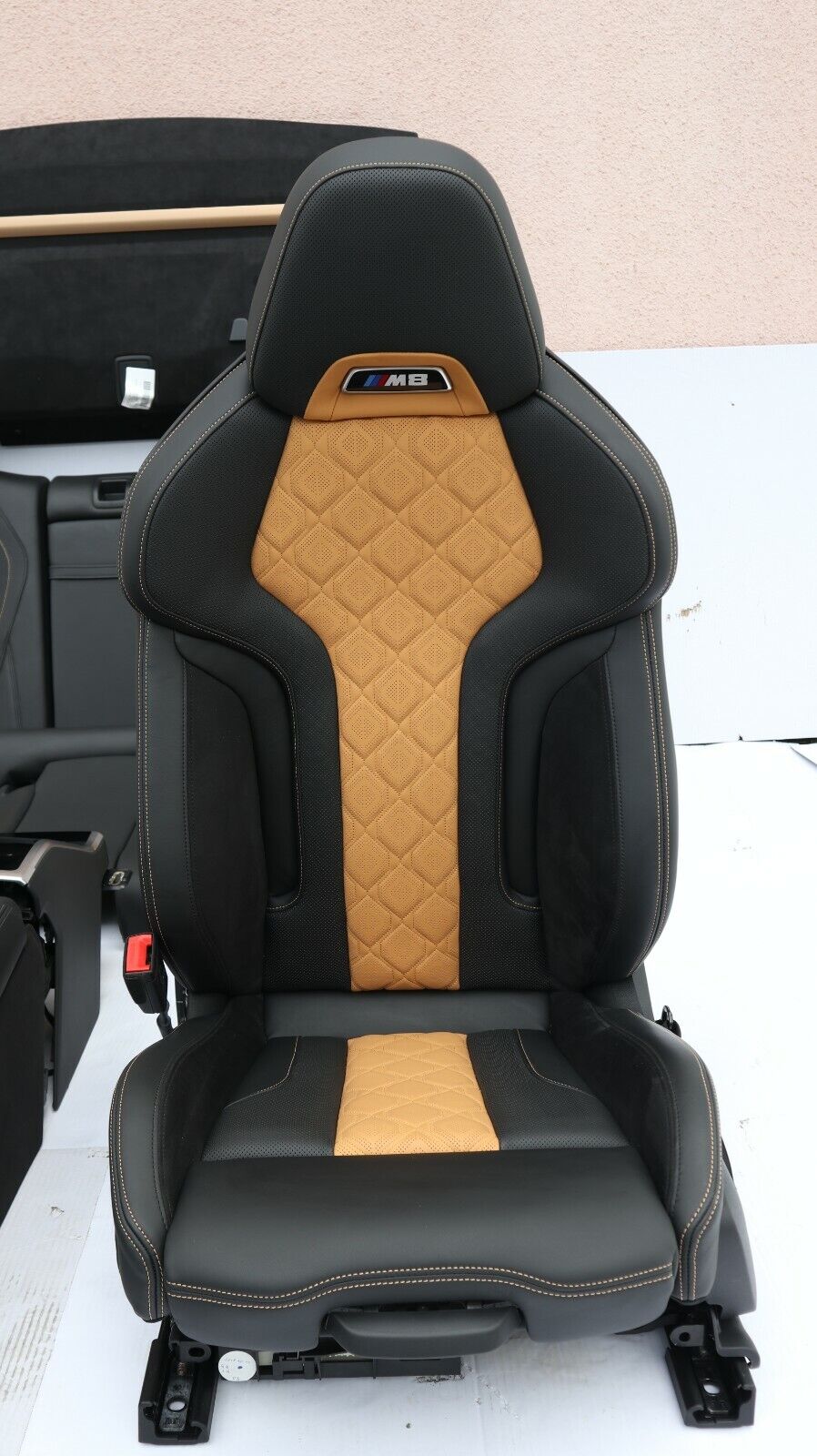 BMW 8' F93 M8 M sport seats HEJA Leather Alcantara black Midrand beige