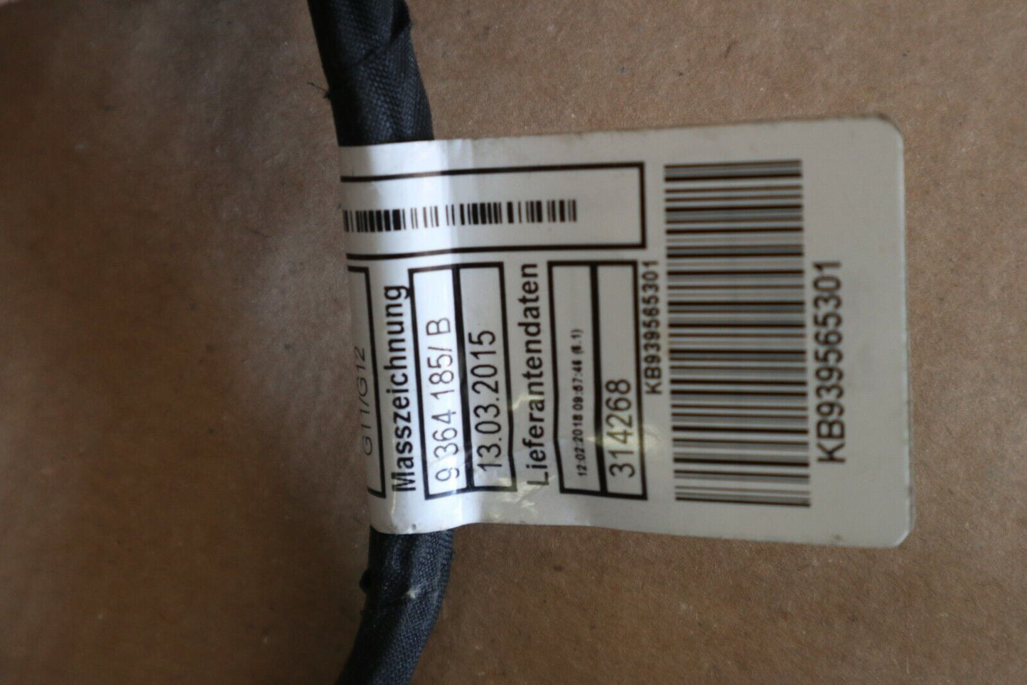 BMW 7er G11 G12 Kabelsatz Kabel Stossfänger vorne 9364185 9364187