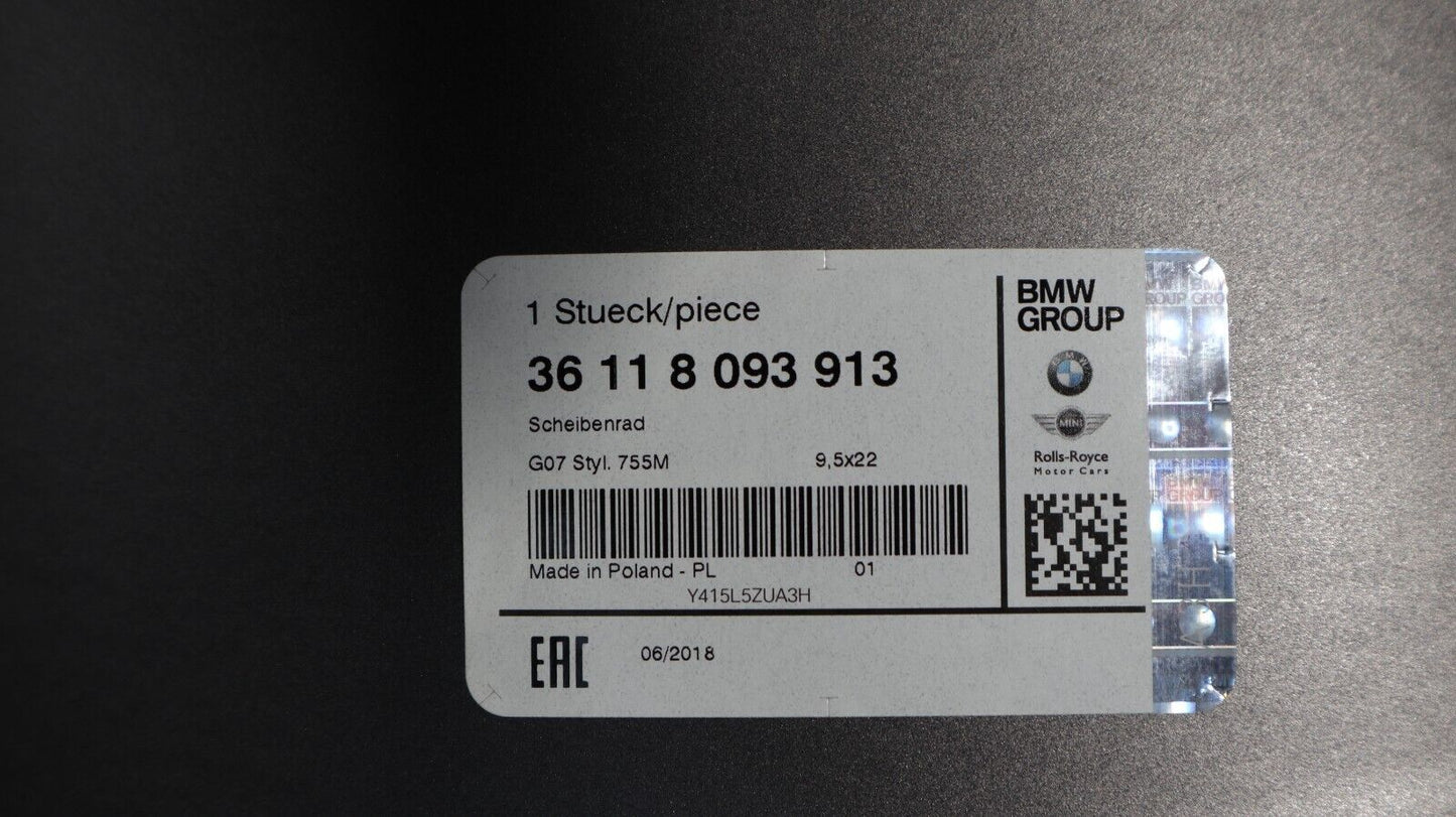 BMW X7 G07 R22 9.5Jx22 ET32 8093913 8074221