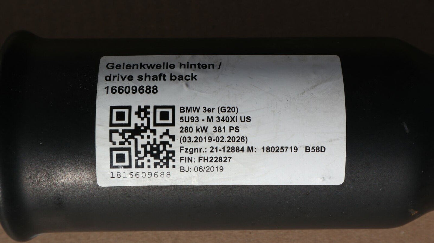 Оригинално BMW 3er G20 G21 4er G26 Gelenkwelle hinten Kardanwelle 8678479 