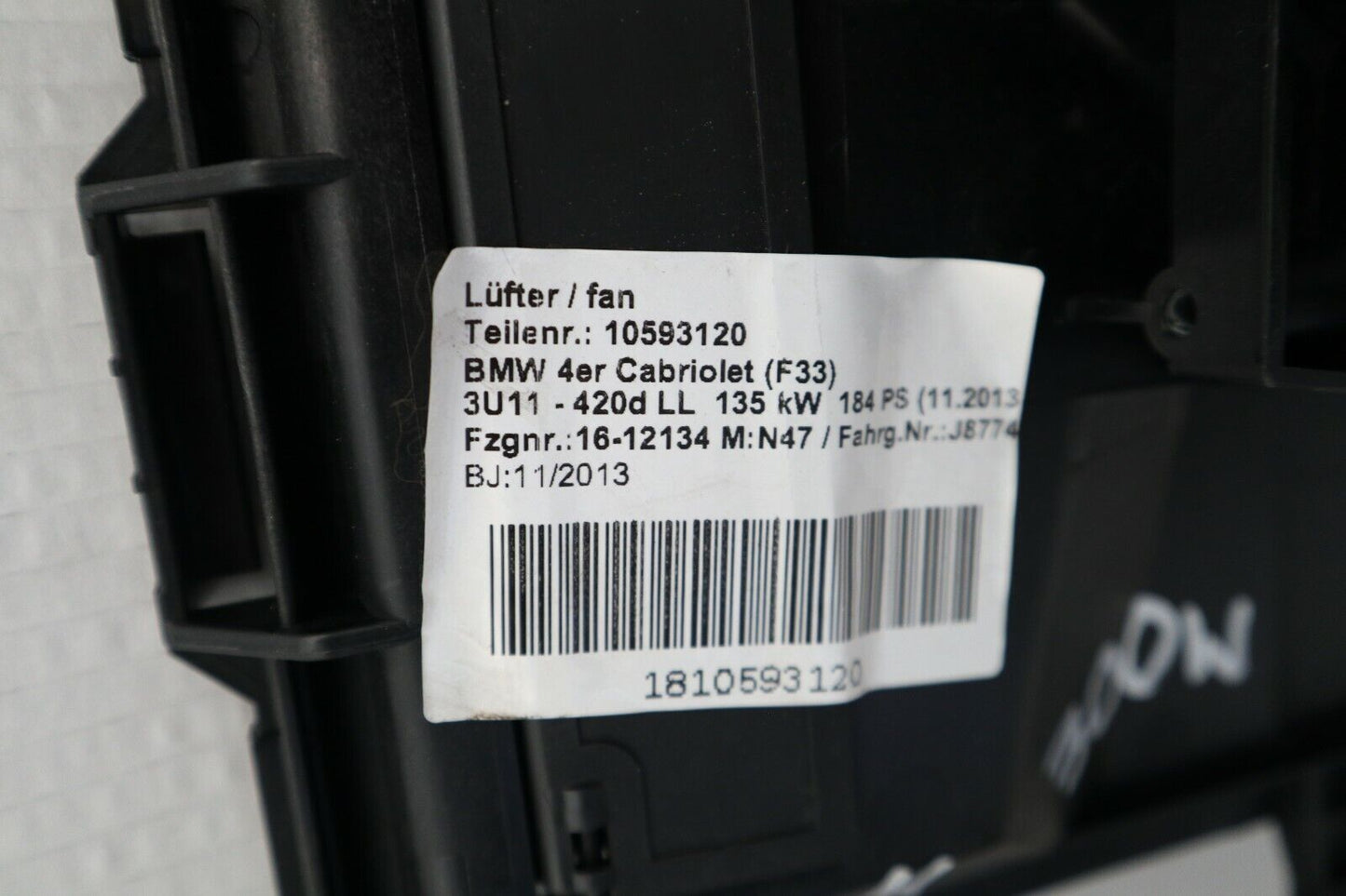 BMW 1er 2er 3er F20 F21 F22 F23 F30 F31 F32 F33 Lüfter Elektrolüfter 7640508