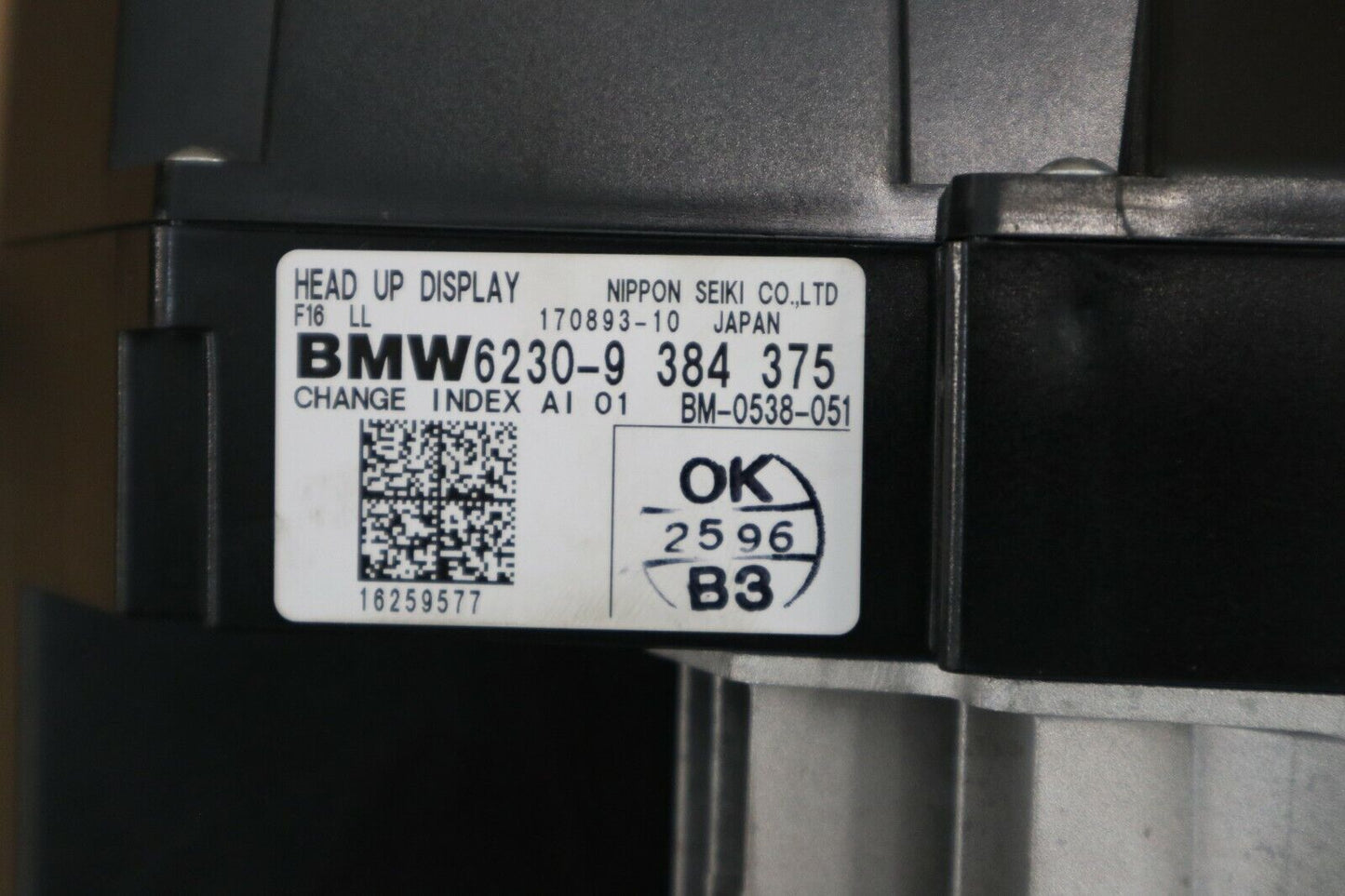 BMW X5 X6 F15 F16 F85 F86 AFIȘARE HAD UP LHD Linkslenker 6230 - 9384375