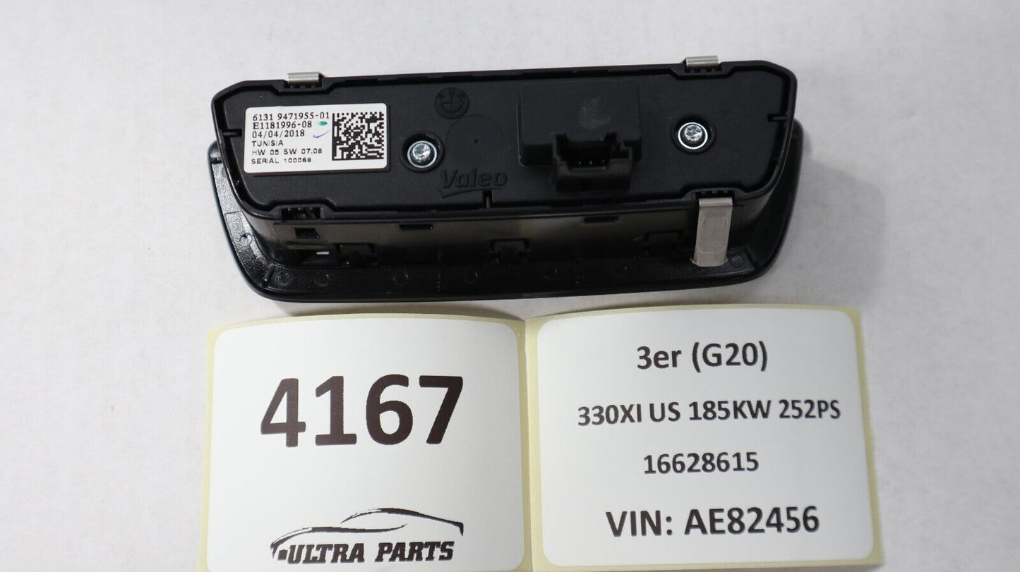 BMW 3ER G20 USA Bedieneinheit Licht Schalter Comutator lumini element de control 9461140 