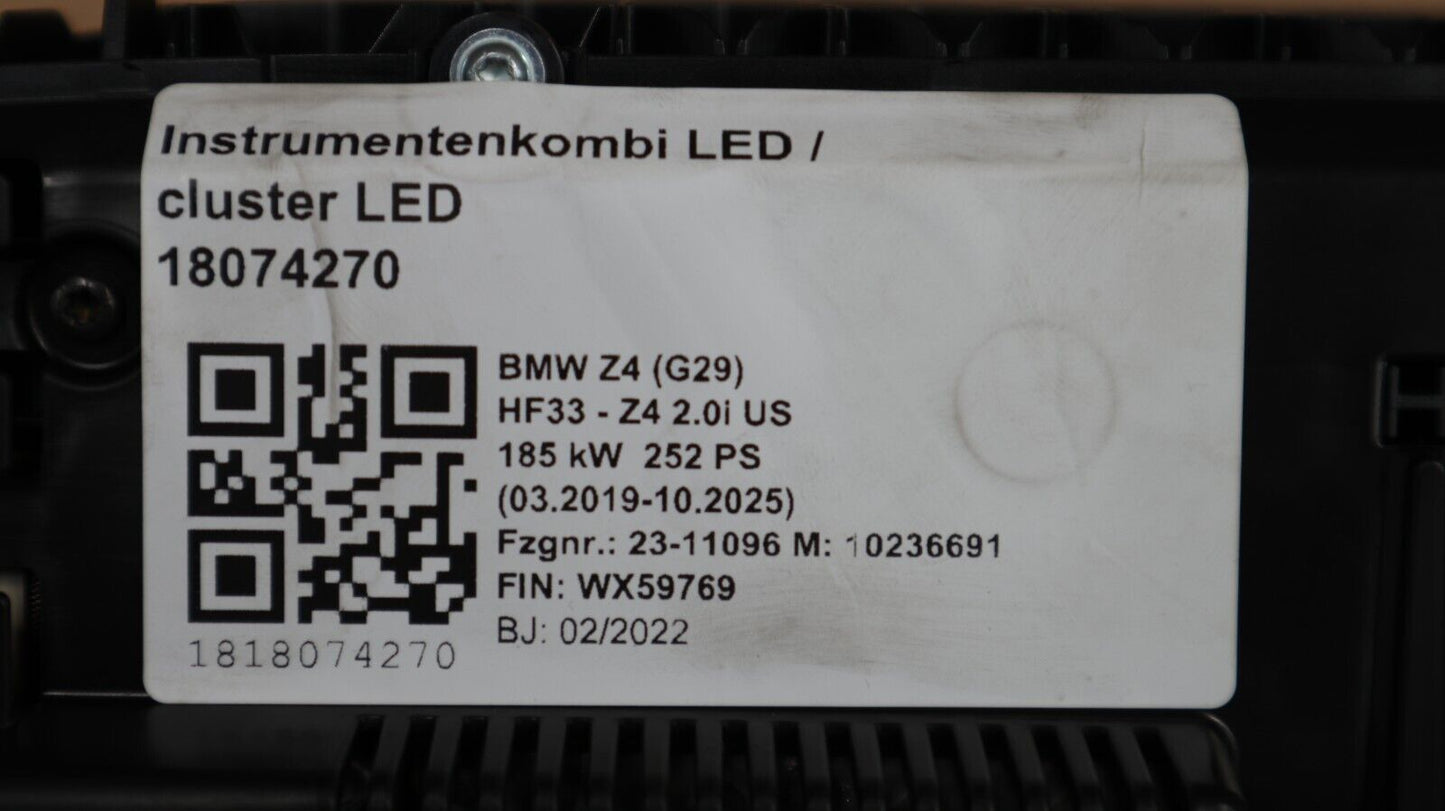 Original BMW F40 F44 G29 Tacho Instrumentenkombination (10,25") 5A76493